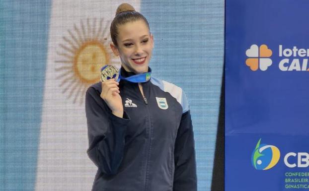 La argentina del Club Ritmo Sol Martínez hace historia en los Panamericanos y se cuelga tres medallas