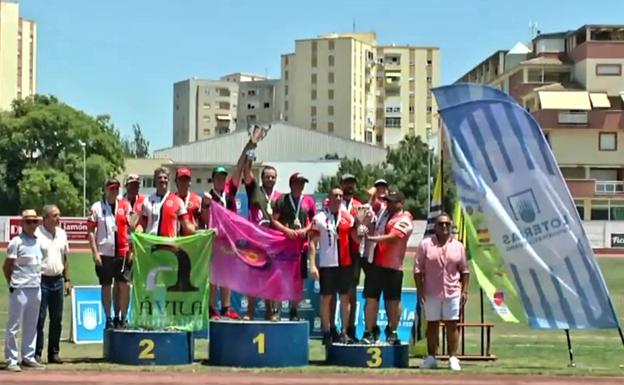 Un oro y un bronce para los arqueros bercianos en la final de la liga de clubes