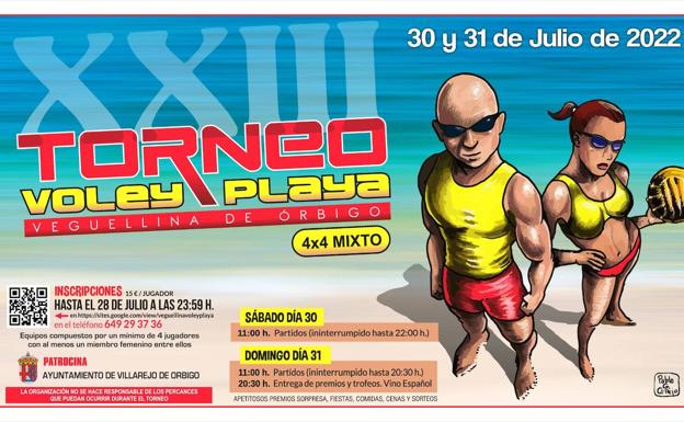 El torneo de voley playa de Veguellina de Órbigo alcanza su XXIII edición