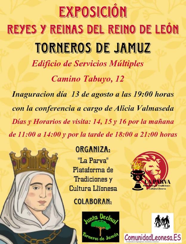 Torneros de Jamuz acoge la exposición 'Reyes y Reinas del Reino de León'