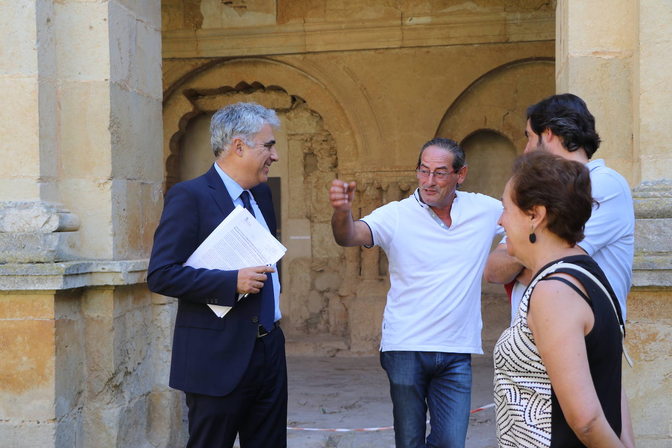 Las obras del Monasterio de Sandoval reinventan el claustro