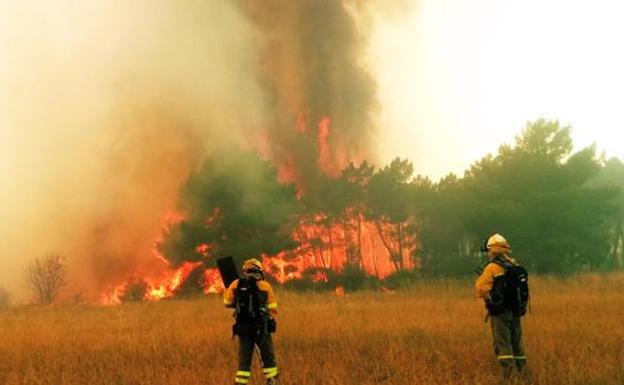 Publicada la declaración de alerta de incendios por riesgo meteorológico en Castilla y León hasta el 9 de agosto