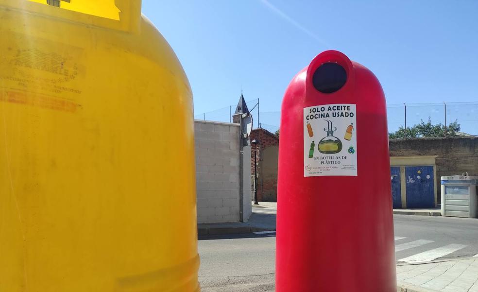 Contenedores solidarios para reciclar aceite en Valencia de Don Juan