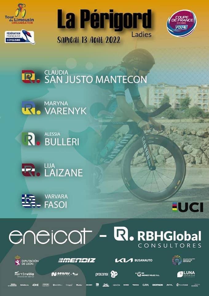 Eneicat RHB Global competirá en los tours de Périgord y Poiters el 13 y 14 de agosto