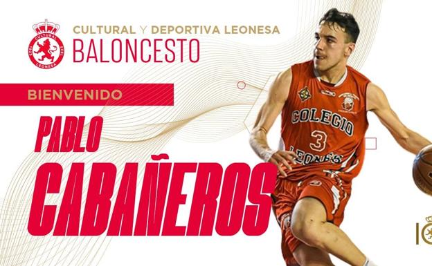 El escolta leonés, Pablo Cabañeros, nuevo fichaje de la Cultural de baloncesto