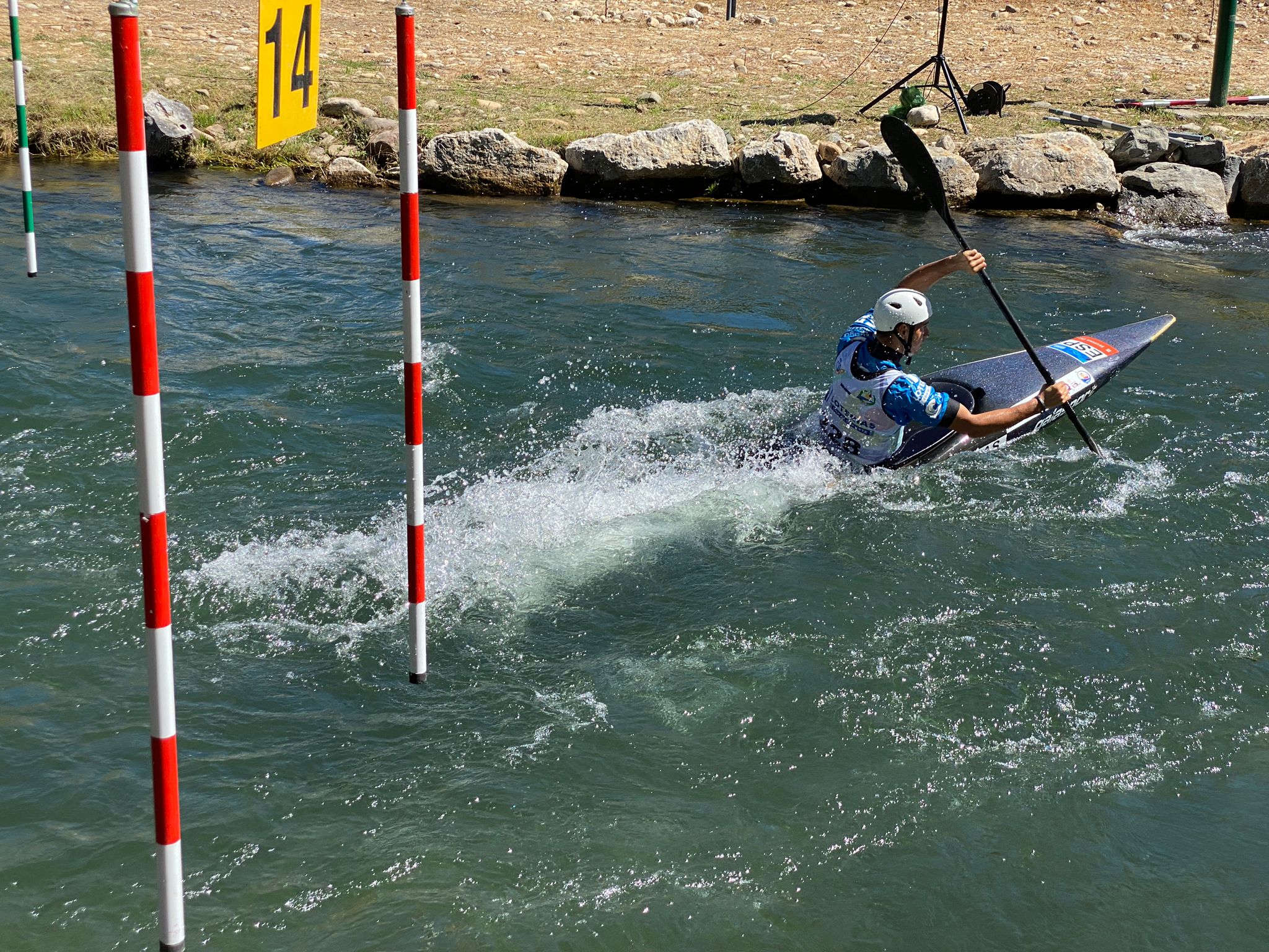 Los grandes favoritos del slalom marcan territorio en Sabero