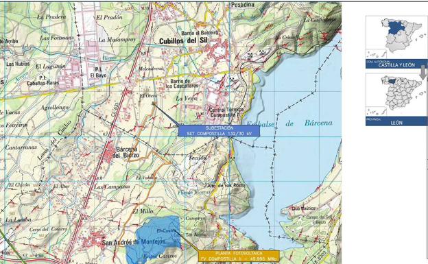 Bierzo Aire Limpio alega contra la planta solar fotovoltaica Compostilla II por su tramitación fragmentada