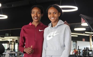 Las campeonas eligen León: Tsegay y Meshesha, élite en atletismo mundial, entrenan en la ciudad