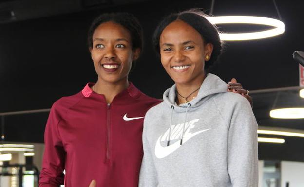 Las campeonas eligen León: Tsegay y Meshesha, élite en atletismo mundial, entrenan en la ciudad