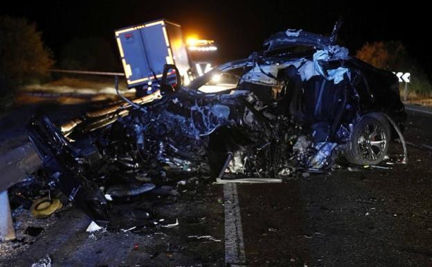 Dos muertos en un accidente de tráfico en la N-122 a las afueras de Peñafiel