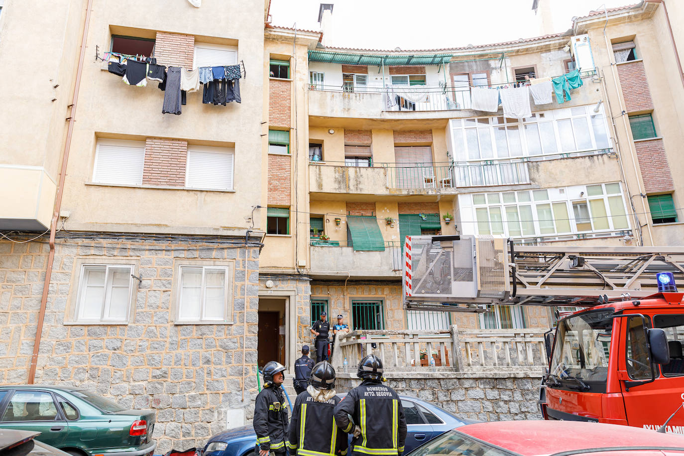 Fallece en Segovia un hombre de 60 años en un incendio declarado en el dormitorio de su vivienda