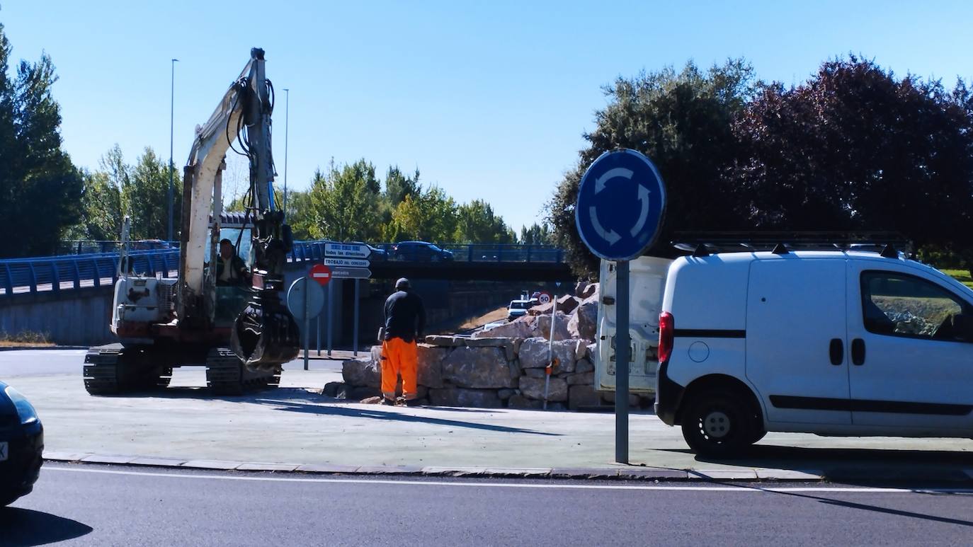 La rotonda de la Cultural va tomando forma