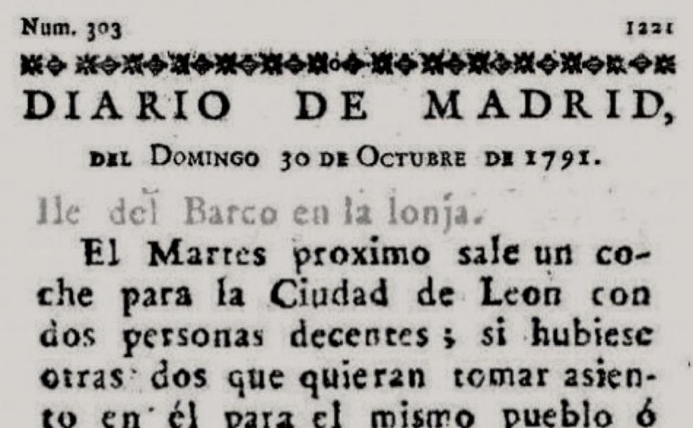 Destino León: el 'Blablacar' de 1791