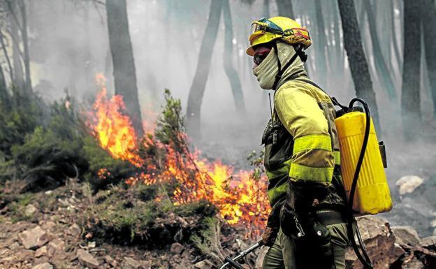 Extinguido el incendio intencionado de Valdevimbre