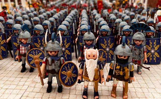 Astorga amplia hasta noviembre la exposición gigante de Playmobil de Astures y Romanos tras el gran éxito cosechado
