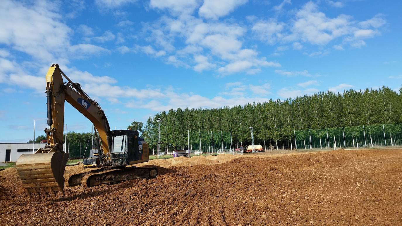 Obras para el nuevo campo de fútbol coyantino