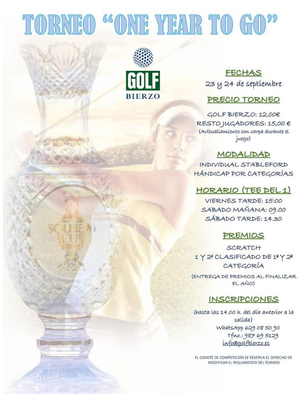 Golf Bierzo celebra este fin de semana el Torneo 'One Year To Go'