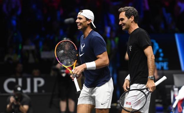 Nadal: «Estar al lado de Roger una vez más me hace muy feliz»