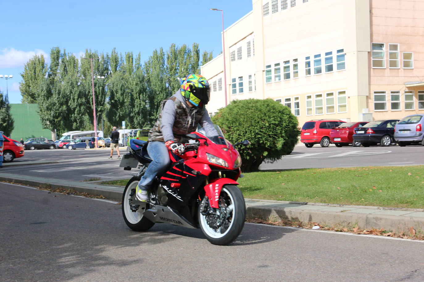 Manifestación en moto, por la seguridad