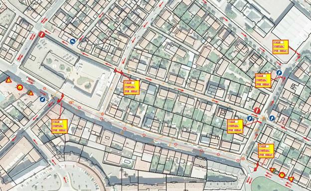 El cambio de colector en la avenida San Andrés, con un presupuesto de 341.823 euros, corta la calle San José