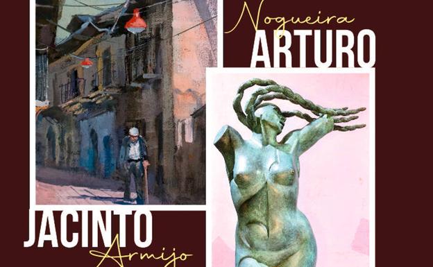 El escultor Arturo Nogueira y el pintor Jacinto Armijo dan 'Volumen, luz y color' al Museo Arqueológico de Cacabelos