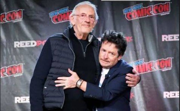 Marty McFly y 'Doc' Brown se reencuentran 37 años después