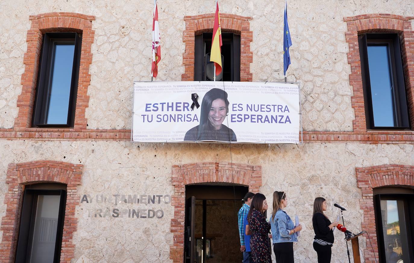 Traspinedo recuerda con emoción a Esther López nueve meses después de su desaparición