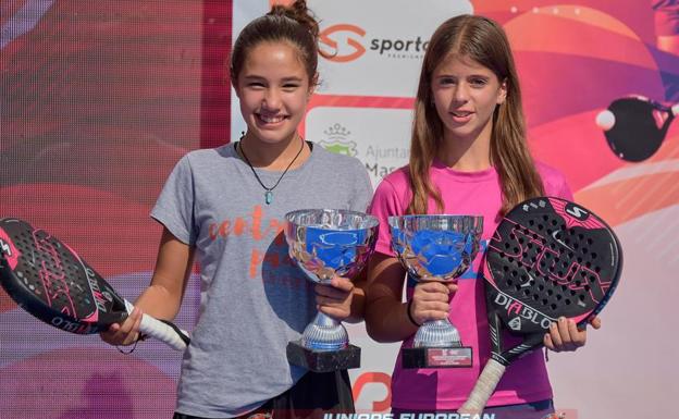 La leonesa Carla Águila, bronce en el Campeonato de Europa de pádel