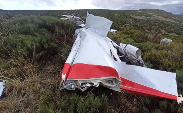 Encuentran en la zona zamorana de Porto la avioneta y el cuerpo sin vida del piloto al que también se buscaba en León
