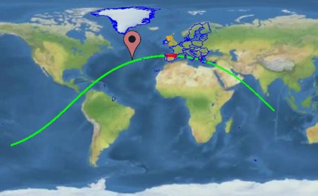 Un cohete chino fuera de control sobrevuela el norte peninsular y obliga a cerrar el espacio aéreo leonés antes de caer sobre el Pacífico Sur