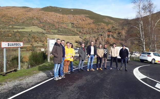 La Diputación invierte 249.700 euros en la renovación del firme de la LE-3203 a su paso por Suárbol
