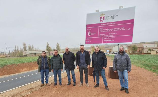 La Diputación ensancha y mejora con 227.000 euros la carretera a Alcuetas