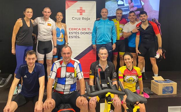 El maratón de spinning solidario del Olímpico recauda casi 3.000 euros para Cruz Roja