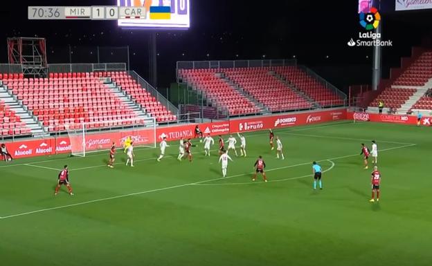 El Mirandés mantiene la racha a costa del Cartagena