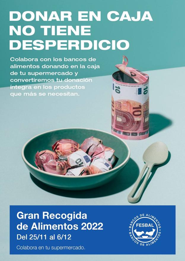 Desde este viernes comienza la Gran Campaña de Recogida de Alimentos