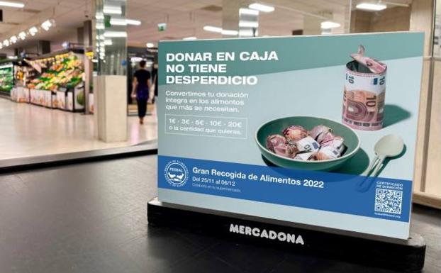 Mercadona participa en la recogida de alimentos de 2022