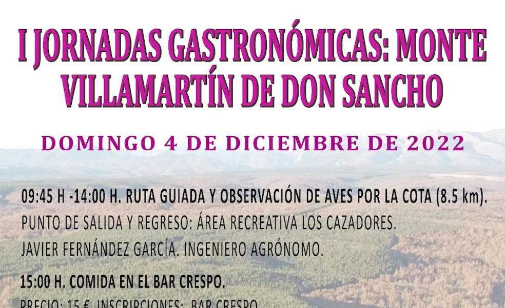 Villamartín de Don Sancho organiza las I Jornadas Gastronómicas