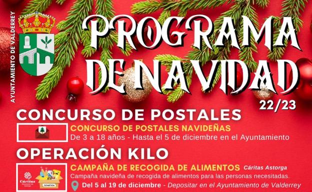 El Ayuntamiento de Valderrey programa una Navidad cargada de actividades