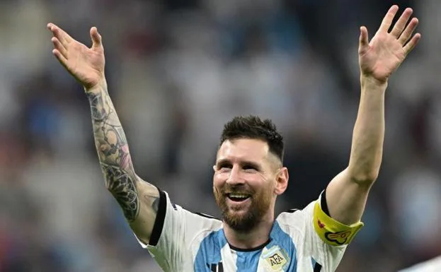 Messi festeja el pase de Argentina a la final del Mundial de Qatar. /Juan Mabromata (Afp)