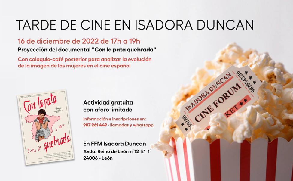 Diciembre de cine en Isadora Duncan