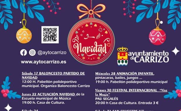 Carrizo prepara una navidad llena de actividades