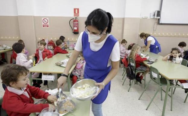 Educación establece las bases de las ayudas para los alumnos de Infantil de centros privados que hagan uso del comedor escolar