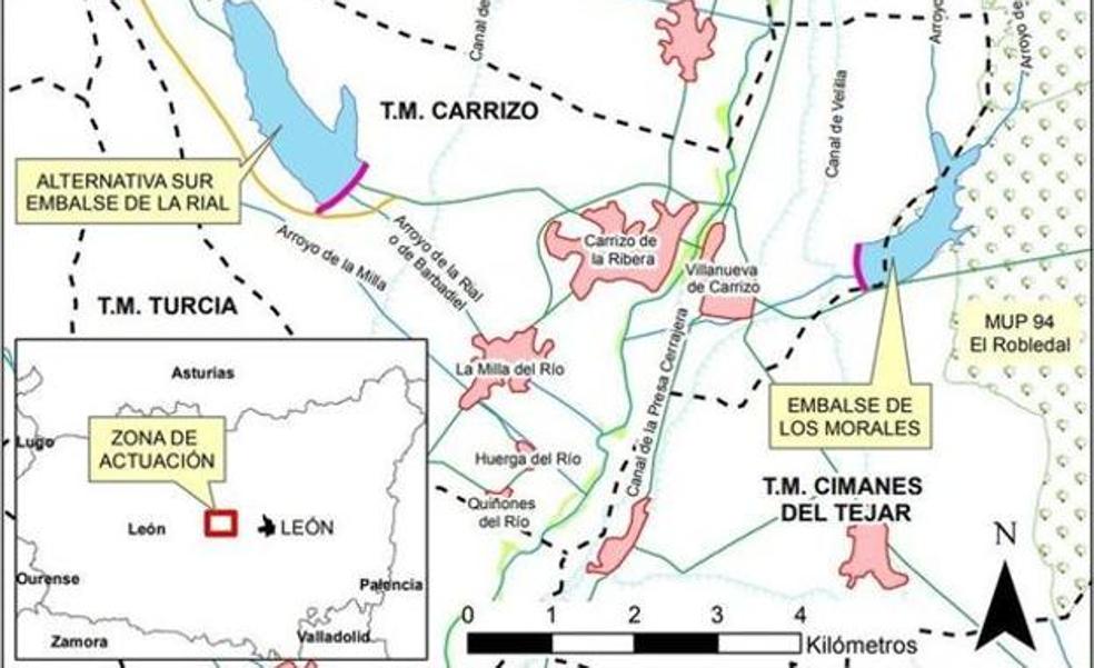 Un plan de viabilidad determinará el futuro de los pantanos de La Rial y Los Morales en León