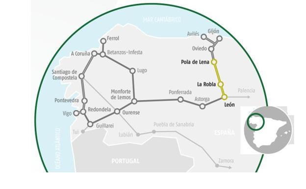 El futuro Corredor Atlántico, en el que León es clave, tendrá una partida inicial de 1.700 millones