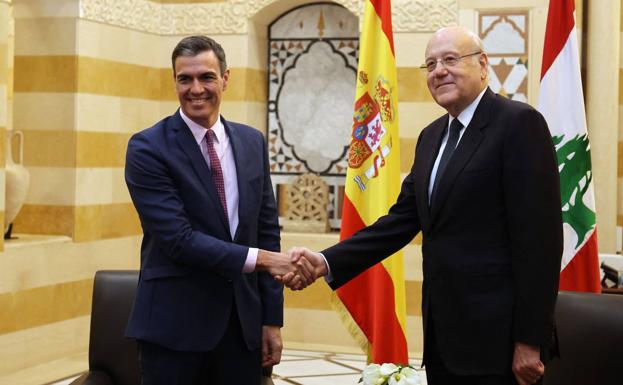 Sánchez visita a las tropas en Líbano: «Sois la contribución de España a la paz mundial»