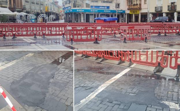 Ciudadanos critica la «chapuza» de las obras en la Plaza Mayor de La Bañeza