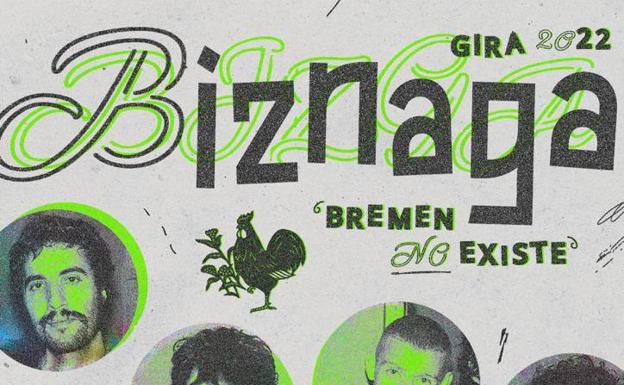 Espacio Vías acoge este sábado un concierto de la banda Biznaga