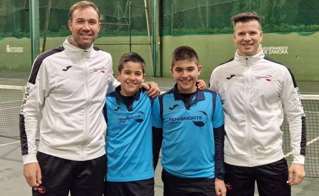 Los hermanos leoneses reinan en el torneo de tenis de Zamora