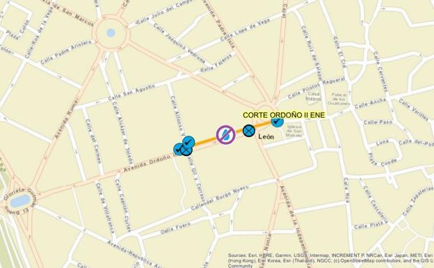 La avenida Ordoño II de la capital verá cortada el agua el jueves y el viernes