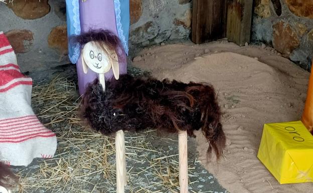 Roban las siete ovejas del belén de Palazuelo